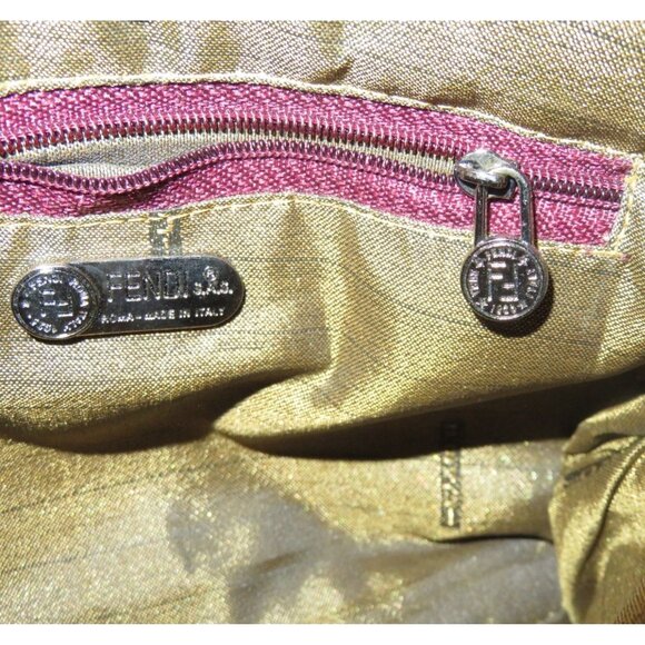 Fendi RARE Limited Edition Intricately Beaded Vintage Italian Handbag Mini Tote - Picture 8 of 16